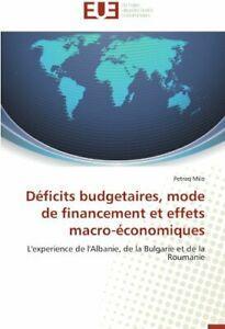 Deficits budgetaires, mode de financement et effets, Livres, Livres Autre, Envoi