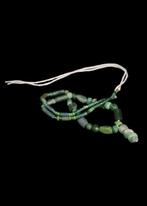 Oud-Romeins Groen Glas Kralenketting (Zonder minimumprijs), Antiek en Kunst