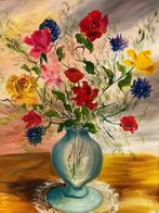 Scuola italiana (XX) - Vaso di fiori, Antiek en Kunst