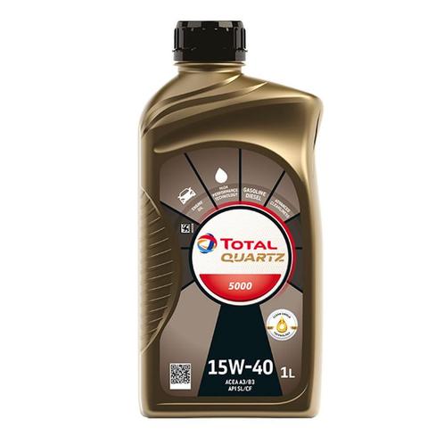 Total Quartz 5000 15W40 1 Liter, Autos : Divers, Produits d'entretien, Enlèvement ou Envoi