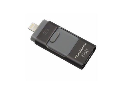 Veiling - Flashdrive 3 in 1 zwart - USB - Lightning - Micro, Computers en Software, USB Sticks, Nieuw