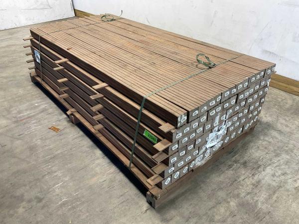 Veiling - 84x Azobé paal geschaafd gepunt 200x6,5x6,5cm, Tuin en Terras, Palen, Balken en Planken, Nieuw