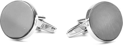 Manchetknoop Rond Zilver maat  Heren, Handtassen en Accessoires, Manchetknopen, Nieuw, Verzenden