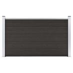 vidaXL Schuttingpaneel 180x105 cm HKC zwart, Verzenden, Nieuw