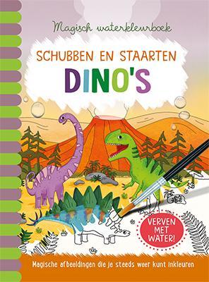 Magisch waterkleurboek Dinos 9789463546829, Livres, Livres pour enfants | Jeunesse | 10 à 12 ans, Envoi