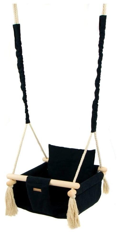 Veilige Baby Schommelstoel - Max. 20 kg - Zwarte Design, Kinderen en Baby's, Speelgoed | Buiten | Speeltoestellen, Schommel, Aanbouwonderdeel