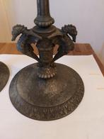 Taperstick (kleine blaker met een dunne pijp) (2) - Tin, Antiek en Kunst