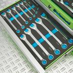 Datona Gereedschapskist drie lades - 2 lades gevuld - groen, Doe-het-zelf en Bouw, Gereedschapskisten, Ophalen of Verzenden, Nieuw