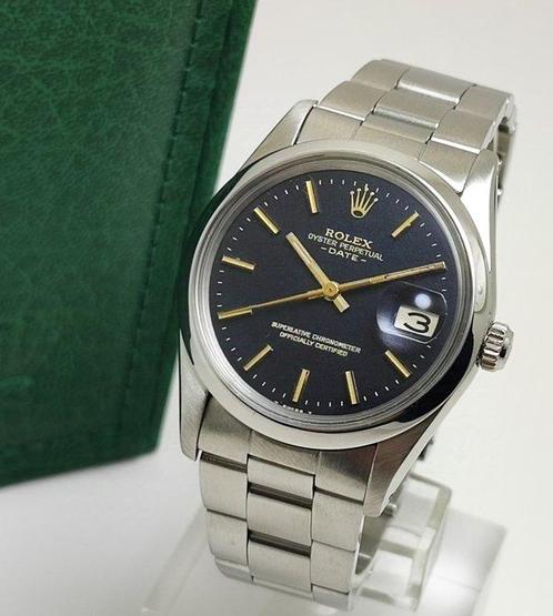 Rolex - Oyster Perpetual Date - Ref. 15000 - Heren - 1981, Bijoux, Sacs & Beauté, Montres | Hommes