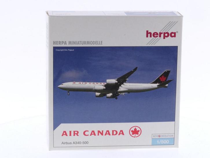 Schaal 1:500 Herpa 507462 Air Canada - Airbus A340-500 Re..., Hobby en Vrije tijd, Modelbouw | Vliegtuigen en Helikopters, Gebruikt