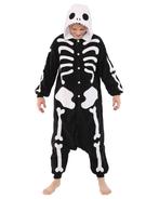 Onesie Skelet Pak S-M Skeletpak Kostuum Zwart Wit Botten 158, Kleding | Heren, Carnavalskleding en Feestkleding, Nieuw, Ophalen of Verzenden