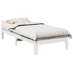 vidaXL Bedframe zonder matras massief grenenhout wit 90x200, Huis en Inrichting, Slaapkamer | Bedden, Verzenden, Nieuw