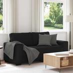 vidaXL 2-zitsbank 140 cm stof zwart, Huis en Inrichting, Verzenden, Nieuw