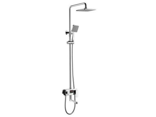 Veiling - Opbouw regendouche met digitaal display, Chroom, Doe-het-zelf en Bouw, Sanitair
