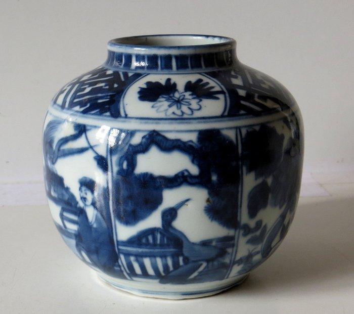 Bak - Porselein - 1600-1650 - Kleine voorraadpot, Antiek en Kunst, Antiek | Overige Antiek