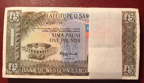 Western Samoa. - 100 x 5 pounds - samengestelde bundle ND (, Timbres & Monnaies, Monnaies | Pays-Bas