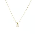 Halsketting - 18 karaat Geel goud - 0.25ct. tw. Diamant, Handtassen en Accessoires, Kettingen, Nieuw
