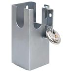 vidaXL Trekhaakslot 11x11x23,5 cm staal zilverkleurig, Doe-het-zelf en Bouw, Verzenden, Nieuw