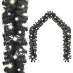 vidaXL Guirlande de Noël avec lumières LED 10 m Noir, Divers, Verzenden, Neuf