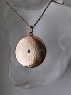 Plaqué or - Collier avec pendentif - Médaillon de photo Art