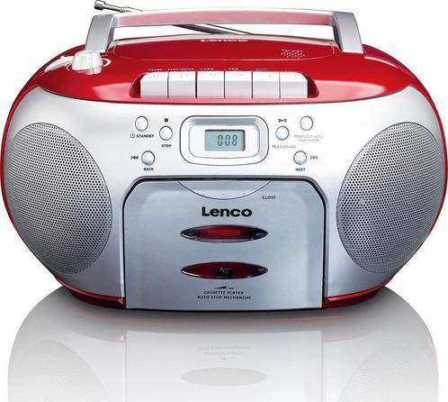 Lenco SCD-410RD - Radio Cassette - CD-speler •, Huis en Inrichting, Woonaccessoires | Overige, Verzenden