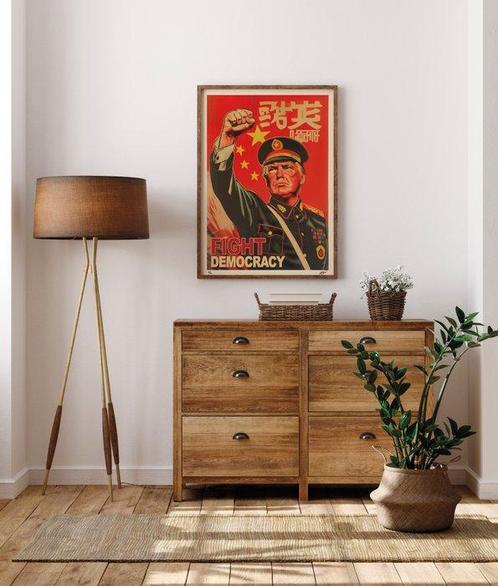 Kobalt (1970) - Fight Democracy - General Trumpkovic (Galaxy, Antiek en Kunst, Kunst | Designobjecten