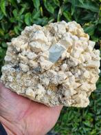 HQ perfect Aquamarine crystals, mica, and albite on matrix