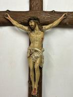 Beeld, kruisiging van jezus - 82 cm - Composiet, IJzer