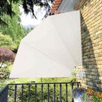 vidaXL Balkonscherm inklapbaar 210x210 cm crème, Tuin en Terras, Verzenden, Nieuw