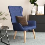 vidaXL Relaxstoel stof blauw, Huis en Inrichting, Fauteuils, Verzenden, Nieuw