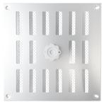 Aluminium afsluitbaar schuifrooster opbouw 195 x 195mm, Doe-het-zelf en Bouw, Nieuw, Verzenden