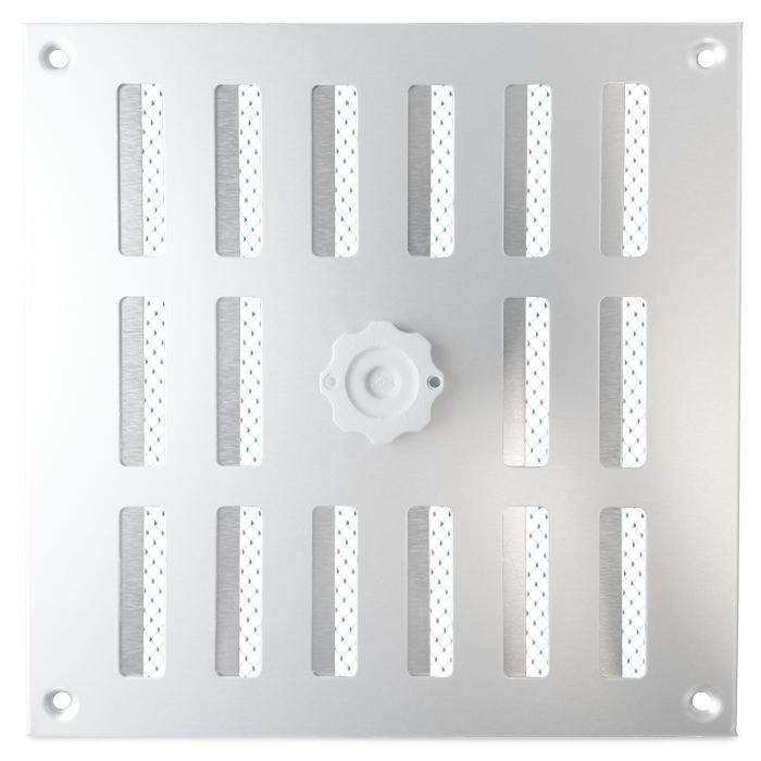 Aluminium afsluitbaar schuifrooster opbouw 195 x 195mm, Doe-het-zelf en Bouw, Ventilatie en Afzuiging, Nieuw, Verzenden