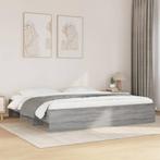 vidaXL Bedframe zonder matras 180x200 cm spaanplaat grijs, Huis en Inrichting, Slaapkamer | Bedden, Verzenden, Nieuw