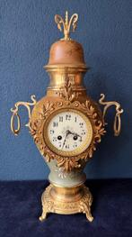 Klok Jugendstil Brons, Aardewerk, Glas - 1850-1900 - Japy, Antiek en Kunst