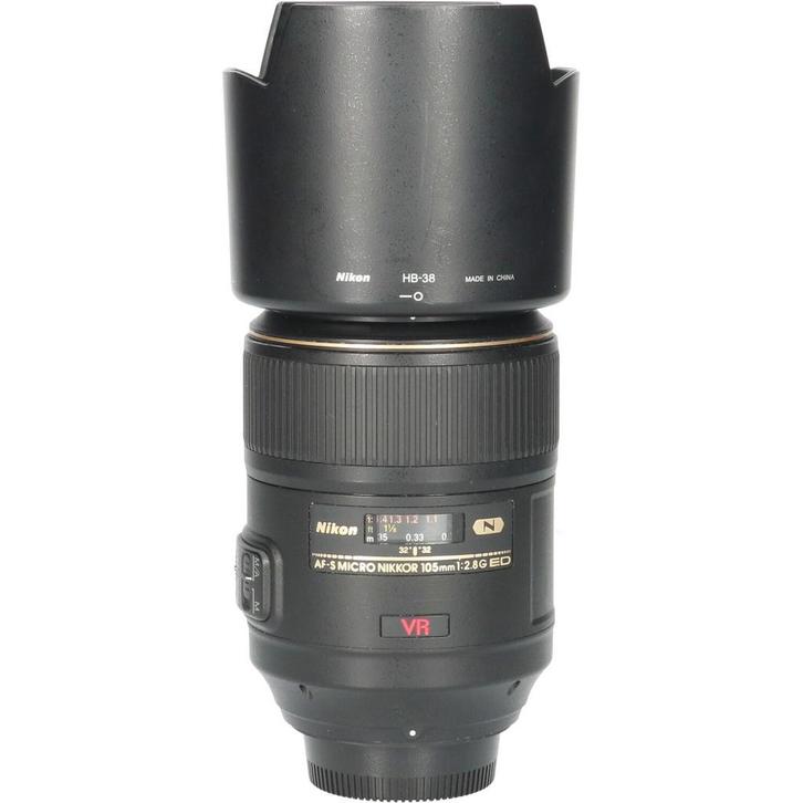 Tweedehands Nikon AF-S 105mm f/2.8G IF ED VR Micro CM5606, Audio, Tv en Foto, Foto | Lenzen en Objectieven, Overige typen, Gebruikt