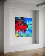 Henk van den Boogaard - Abstract kleurrijk kunstwerk in