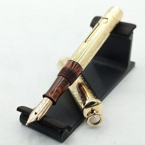 Waterman - Vintage - 52 1/2 V - Tamaño pequeño - Gold plated, Verzamelen, Pennenverzamelingen