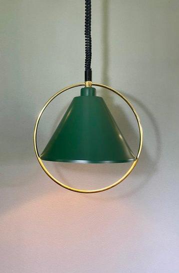 Plafonnier suspendu - Métal - Vintage lampe suspendue en