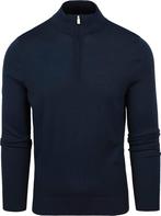 Suitable Merino Half Zip Trui Navy maat Maat 52/54 (L) Heren, Maat 52/54 (L), Nieuw, Suitable, Verzenden