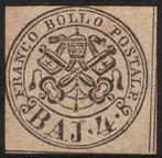 Italiaanse oude staten - Pauselijke Staat 1852 - 4 baj n. 5, Timbres & Monnaies, Timbres | Europe | Italie
