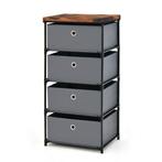 2dekans | Coast Nachtkastje - Modern - Met stoffen lades -, Huis en Inrichting, Slaapkamer | Nachtkastjes, Ophalen of Verzenden