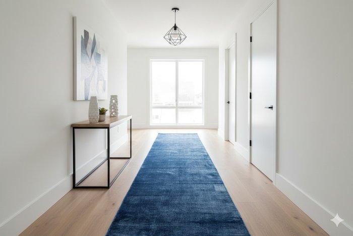 Luxe blauwe Gabbeh - Loper - 220 cm - 75 cm - ongebruikt en, Huis en Inrichting, Stoffering | Tapijten en Vloerkleden