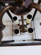 Lamp - Klassieke hanglamp, Lantaarn - Glas, Messing