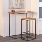 vidaXL Tafelblad rechthoekig natuurlijke rand 80x60x2,5 cm, Verzenden, Nieuw