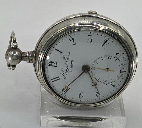 Heggs & Evans London - Silber Spindeluhr - Chronograph -, Handtassen en Accessoires, Horloges | Heren