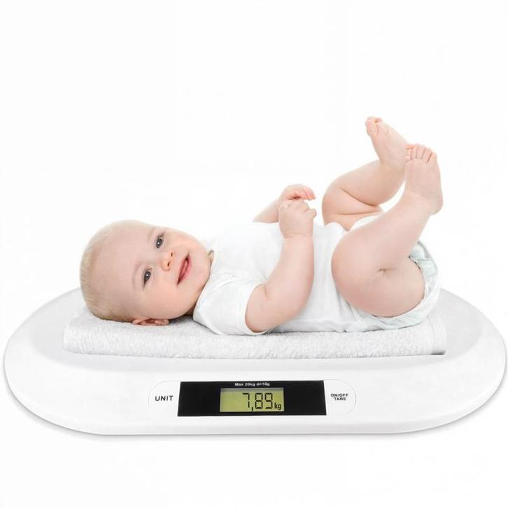 Smart baby weegschaal - wit - 55 x 32 x 2,5 cm, Kinderen en Baby's, Kinderkamer | Complete kinderkamers, Nieuw, Verzenden