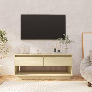 vidaXL Tv-meubel 102x41x44 cm bewerkt hout sonoma, Huis en Inrichting, Kasten |Televisiemeubels, Verzenden, Nieuw