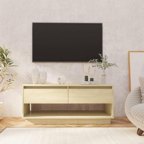 vidaXL Tv-meubel 102x41x44 cm bewerkt hout sonoma, Huis en Inrichting, Kasten |Televisiemeubels, Nieuw, Verzenden