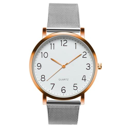 Fako® - Horloge - Mesh - Staal - Ø 40mm - Rosé Goudkleurig, Handtassen en Accessoires, Horloges | Dames, Verzenden