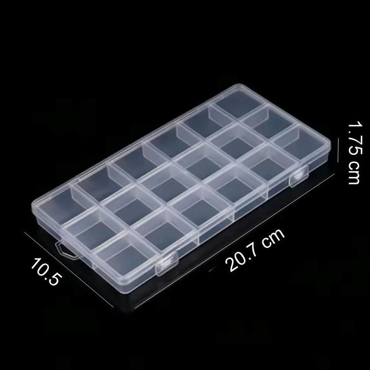 Fako Bijoux - Opbergdoos Medium - 18 Vakjes - Kralendoos -, Hobby en Vrije tijd, Kralen en Sieraden maken, Verzenden